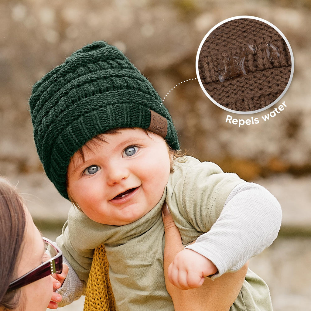 KeaBabies 3-Pack Baby Beanies for Boys, Girls,Soft Cute Baby Hat (Icelandic, 6-36M)