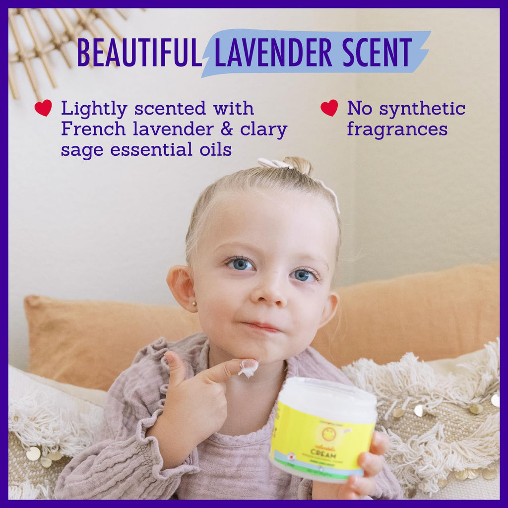 California Baby Calendula Cream | 100% Plant-Based Moisturizer | Lavender Baby Lotion | Face Moisturizer For Dry Skin | Hypoallergenic | 2.9 oz / 82g