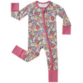 pureborn Baby Girl Sleeper Viscose from Bamboo Zipper Footies Daisy 18-24M