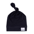 Copper Pearl Baby Beanie Hat Top Knot Stretchy Sof Midnight