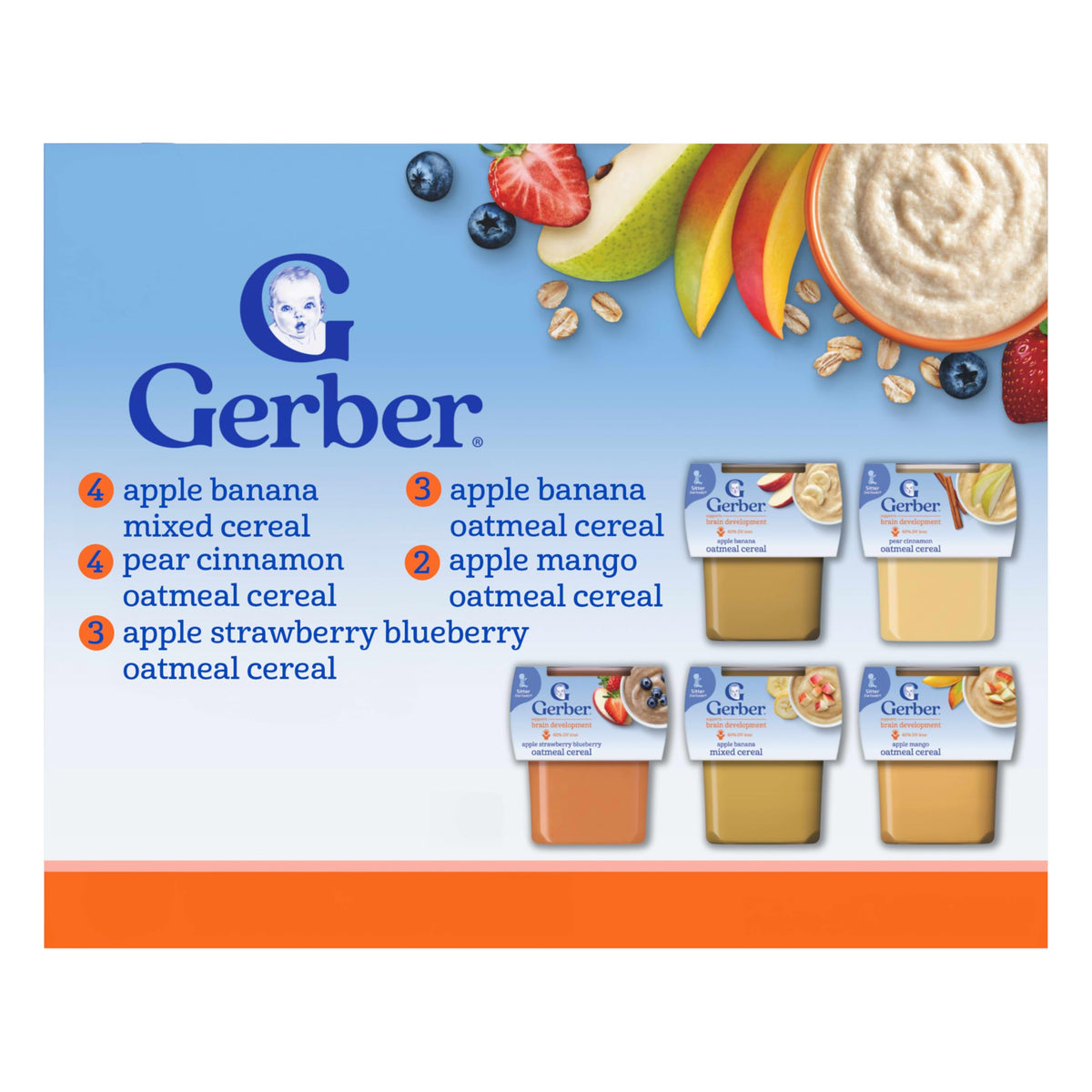 Gerber Stage 2 Super Blend Baby Food Variety Pack, 4 Oz, 32 Pack