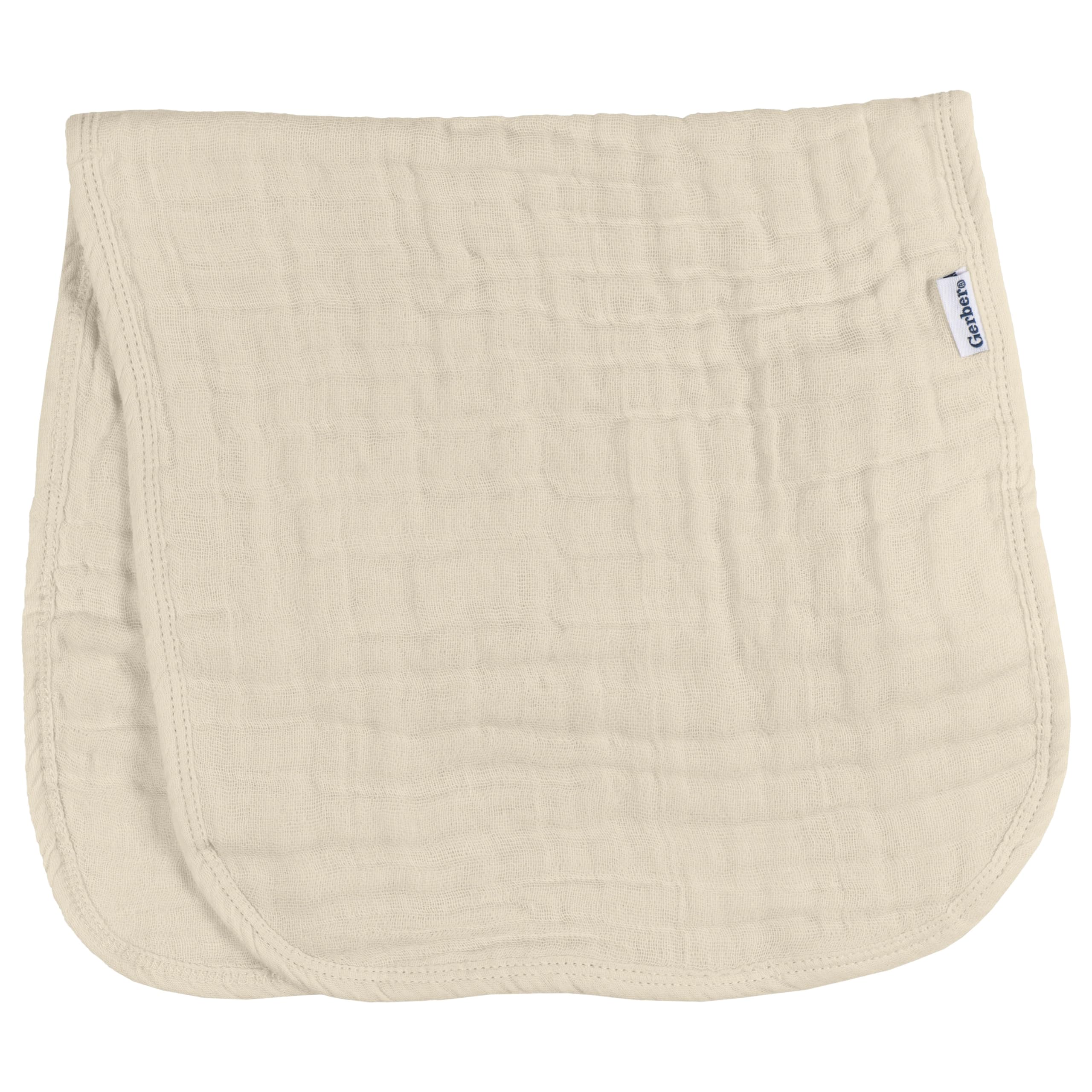 Gerber Baby Boys & Girls Muslin Burp Cloths, Multi Browns, Large Size 20" x 10"