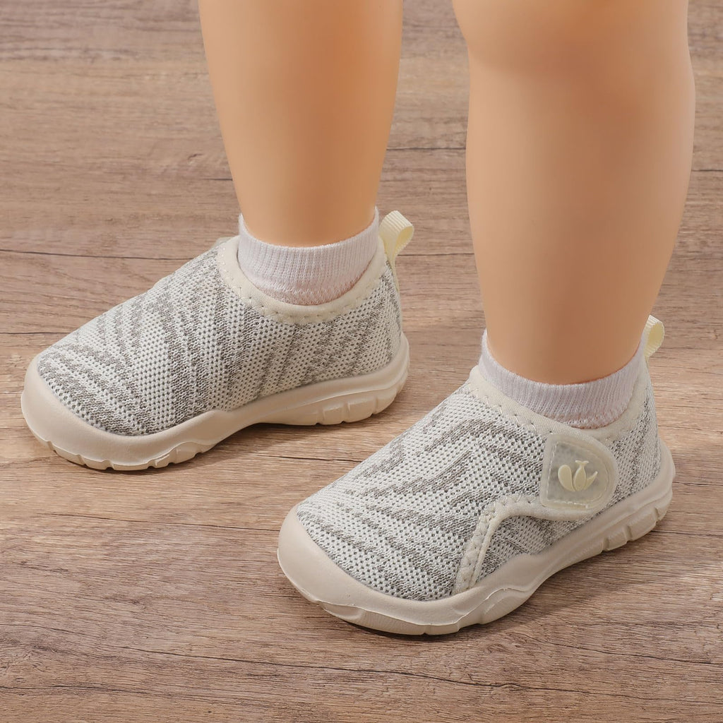 FEETCITY Infant Shoes Girls Boys Toddler Slip On Sneaker Newborn Crib Shoe Baby First Walking Shoes