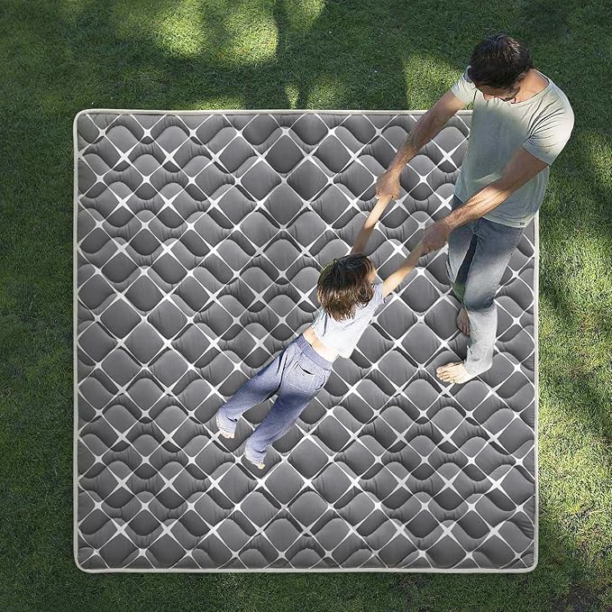 High-Density Foam Baby Play Mat, 47x47 Inches Thicken One-Piece Comfortable and Soft Playmat, Non Slip Machine Washable Floor Mat for Infants, Tapete para Bebes,Toddlers