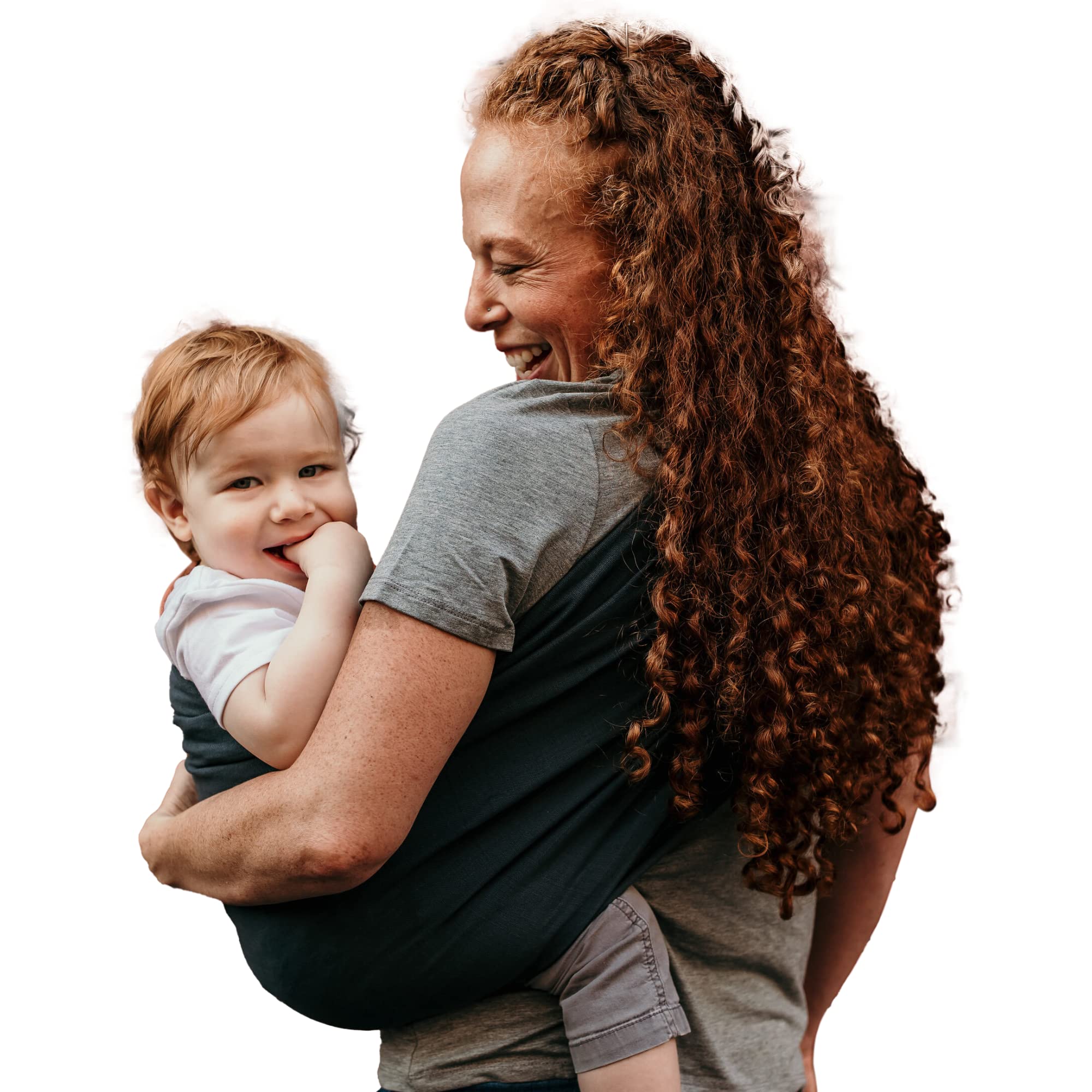 Hip Baby Wrap Ring Sling Carrier for Baby, 8-35 lbs - Stone