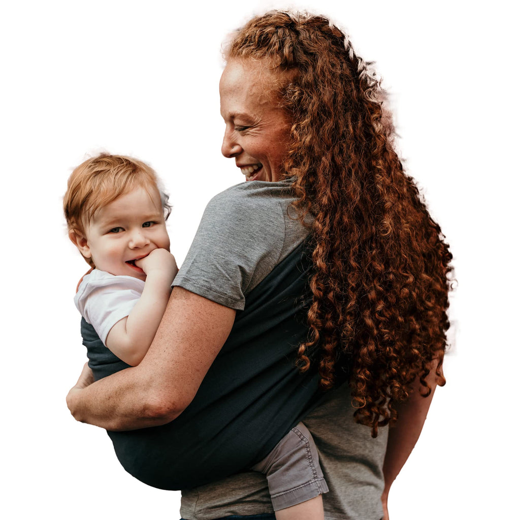 Hip Baby Wrap Ring Sling Carrier for Baby, 8-35 lbs - Stone
