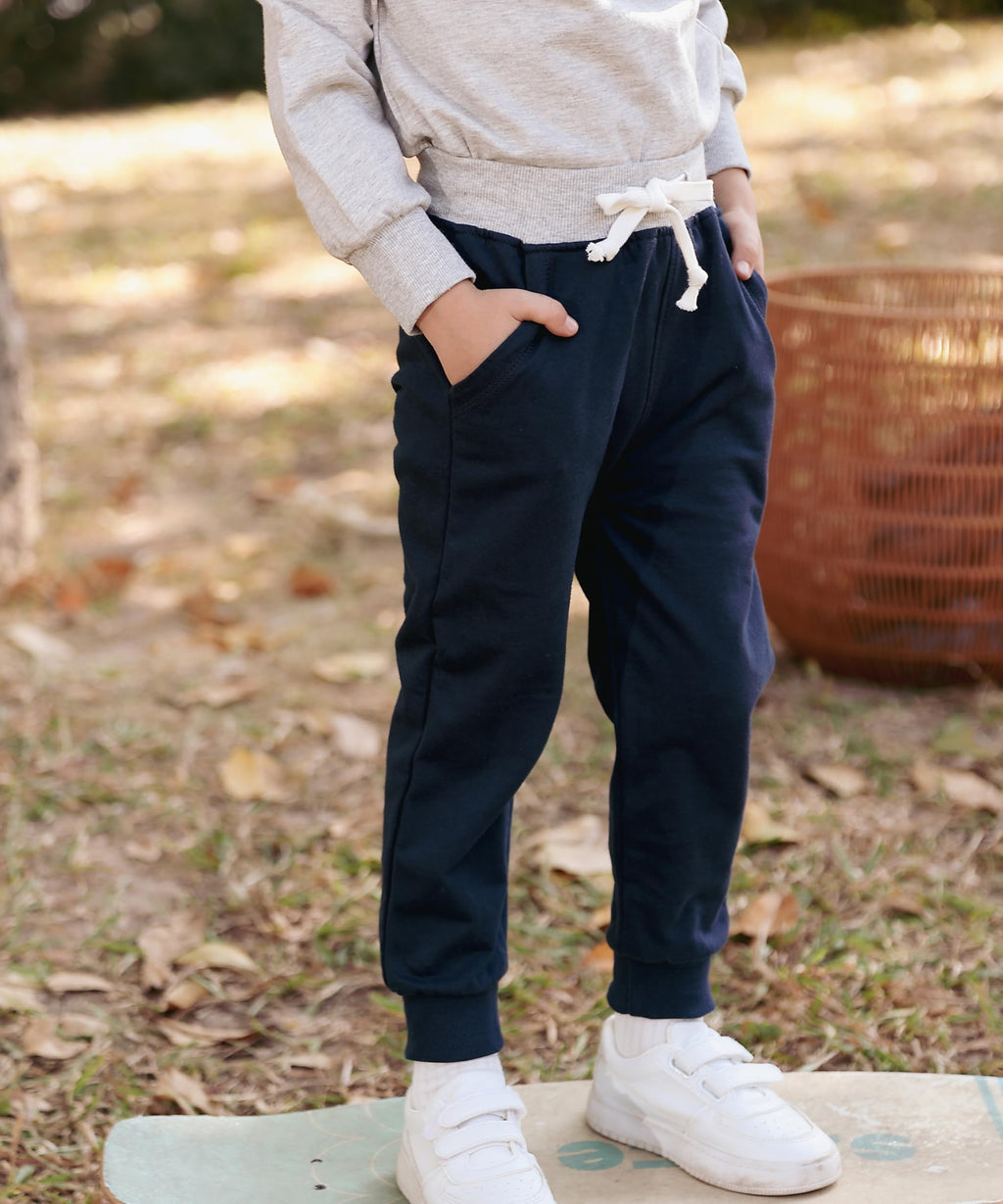 GFQLONG Toddler Boys Joggers Pants Cotton Kids Athletic Sweatpants 5-6T