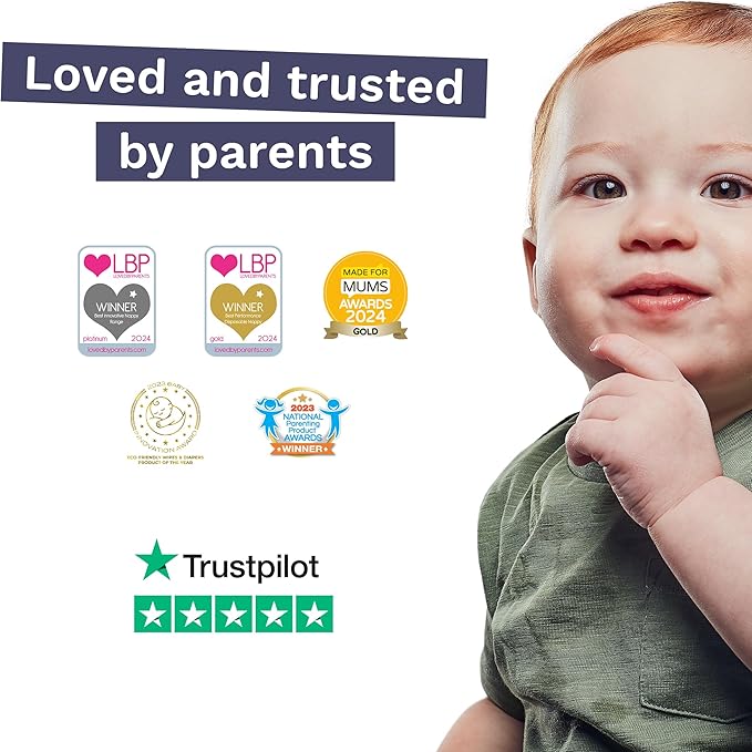 Pura Size 7 Eco-Friendly Diapers (33+lbs) Totally Chlorine Free (TCF) Hypoallergenic, Soft Organic Cotton Comfort, Sustainable, up to 12 Hours Leak Protection, Allergy UK,1 Pack of 17 Diapers