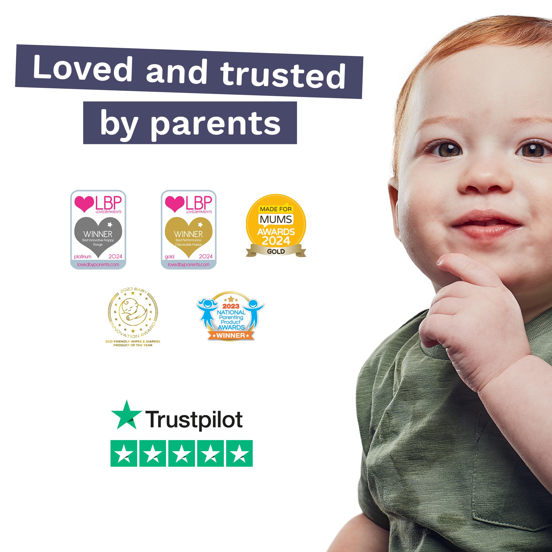 Pura Size 4 Eco-Friendly Diapers (18-31lbs) Totally Chlorine Free (TCF) Hypoallergenic, Soft Organic Cotton, Sustainable Comfort, up to 12 Hours Leak Protection, Allergy UK, 22 Diapers (Pack of 1)