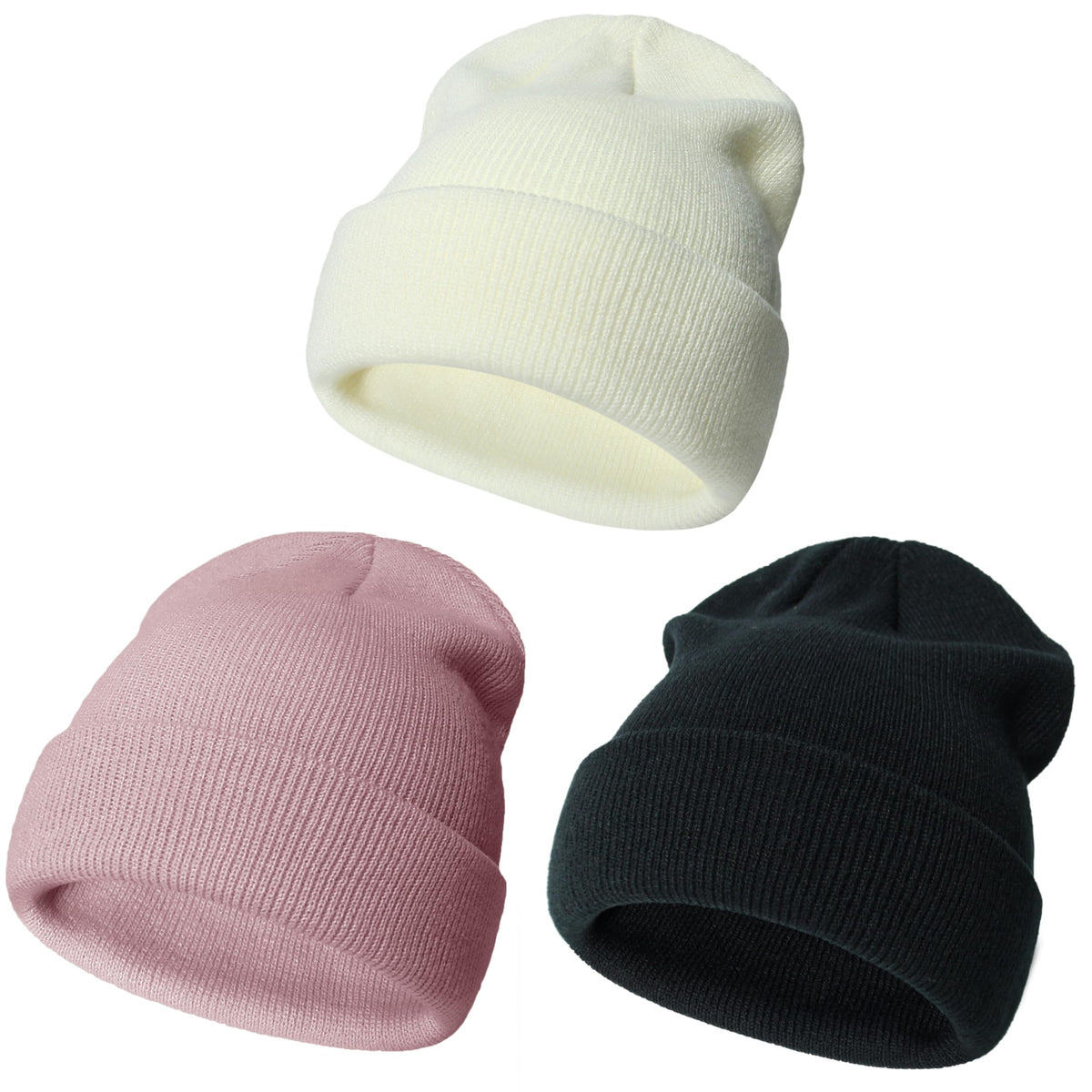 YMYDYFC Baby Beanie 3Pack Toddler Beanie Baby Winter Hats Boy&Girl 0-6Years
