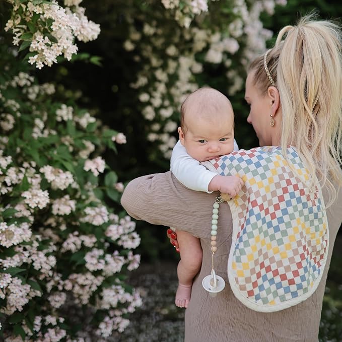 FRIGG Little Viking Natural Rubber Baby Pacifier 2-Pack | Made in Denmark | BPA-Free (Cocoa/Cream, 6-18 Months)