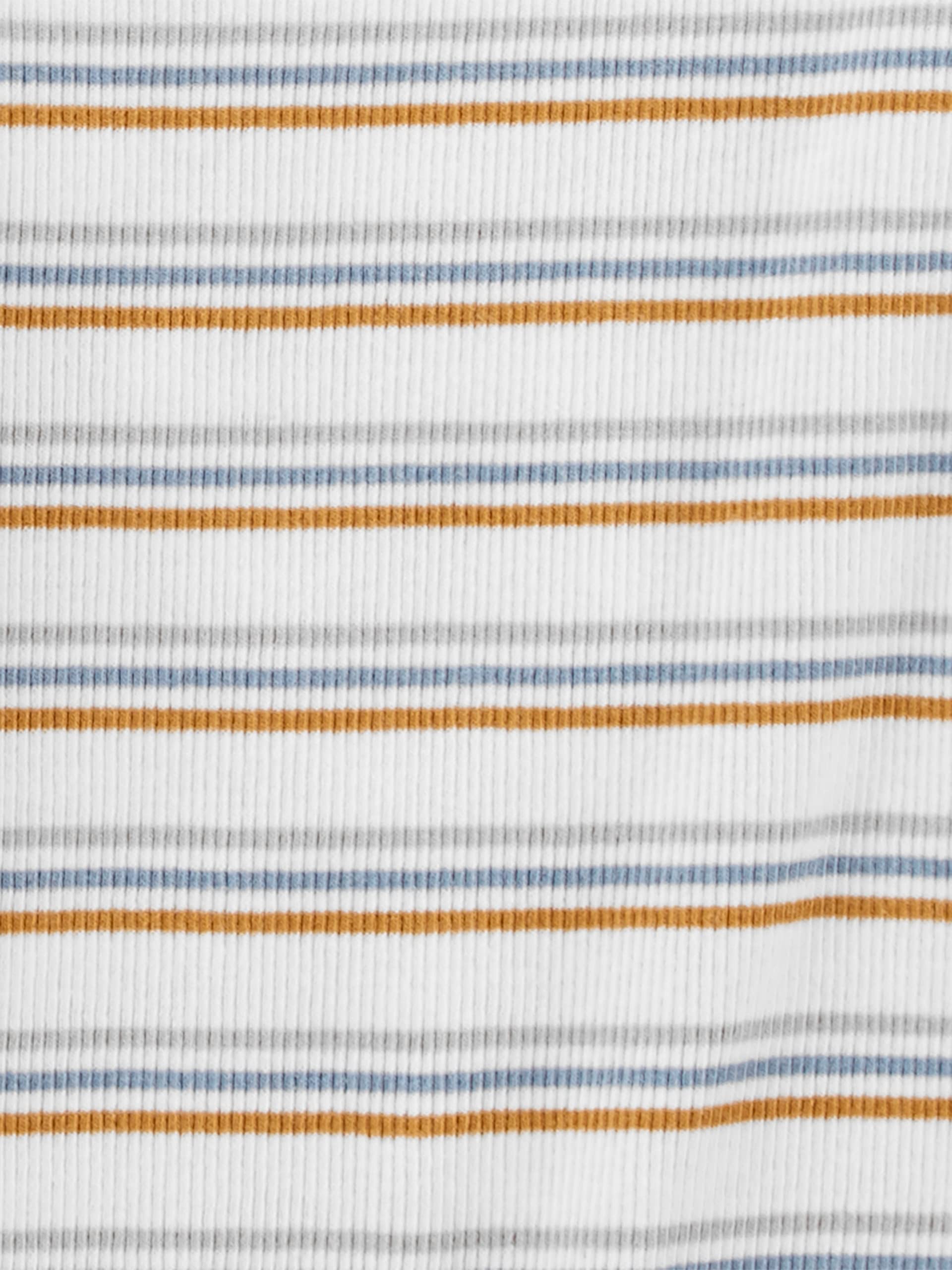 Simple Joys By Carter's Unisex Baby 4-pack Side Snap Bodysuit Bodystocking, Dusty Blue/Gold/Grey Heather/White Stripe, 24 Months US