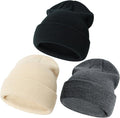 YMYDYFC Baby Beanie 3Pack Toddler Beanie Infant Knit Hat Baby Winter Hats for Boy Girl Winter Clothes Warm Knit Cap 0-6Years
