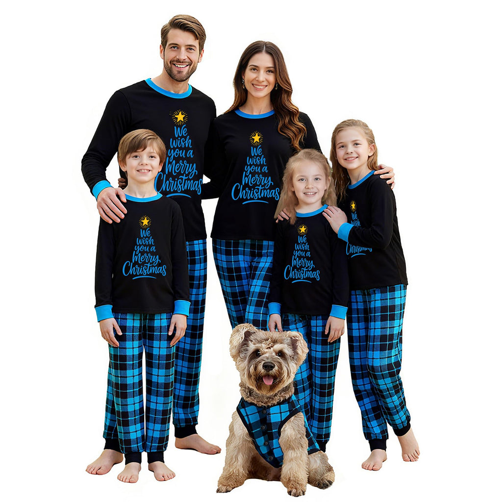 Awoscut Family Christmas Pajamas Matching Pajamas for Family, Xmas PJs Sets Holiday Sleepwear (on-25, Kids, 6 Years)