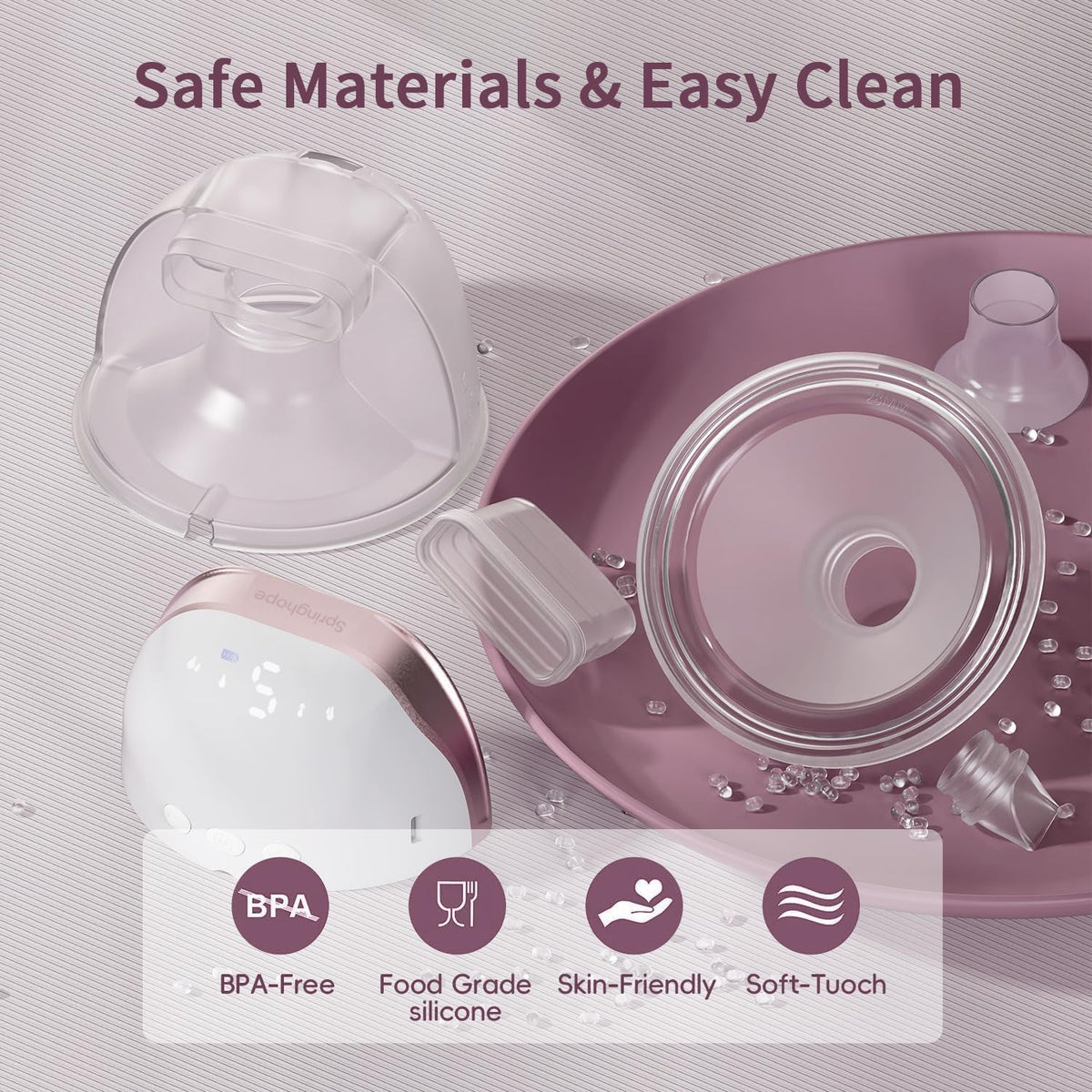 Springhope Wearable Hands-Free Breast Pump 4 Modes & 9 Levels