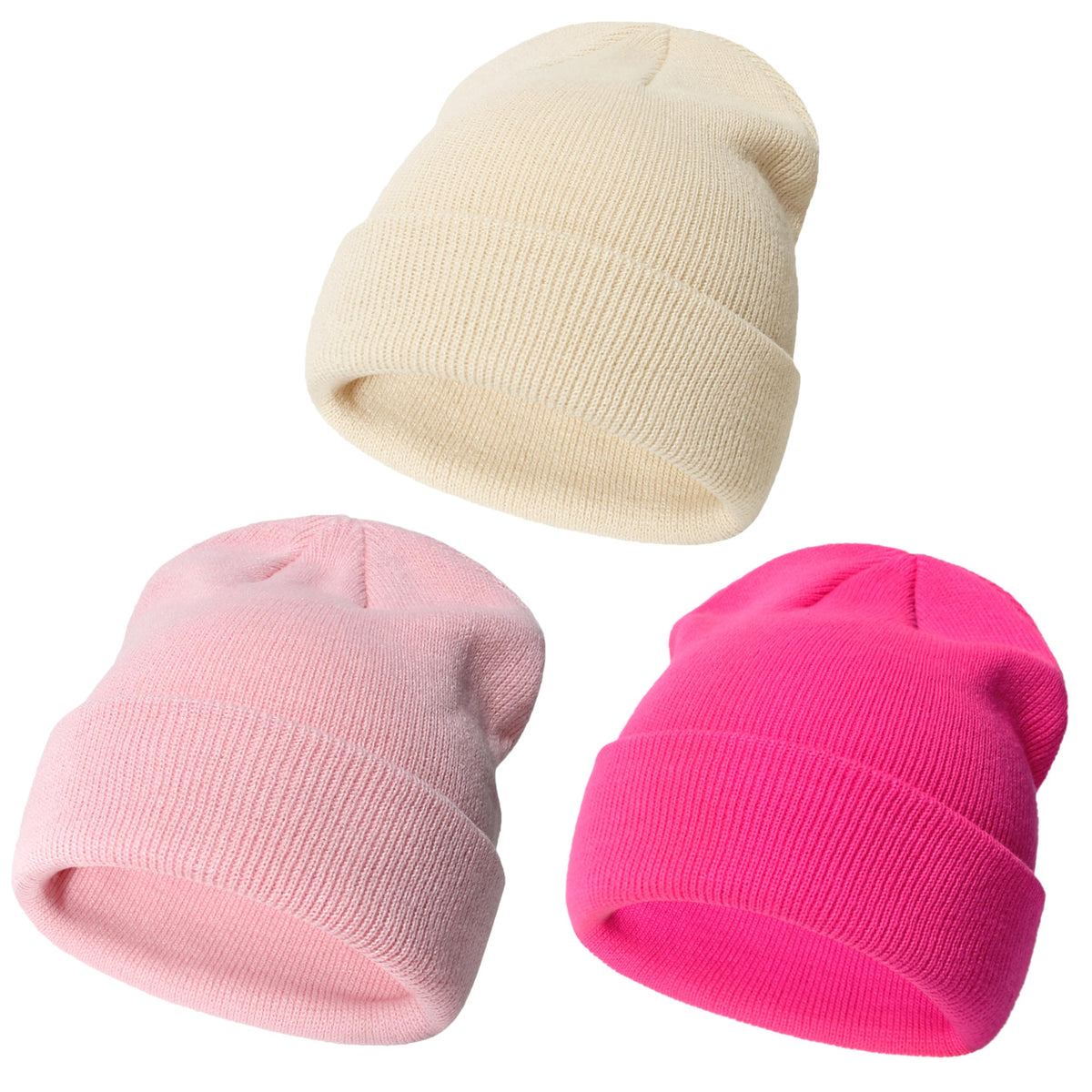 YMYDYFC Baby Beanie 3Pack Toddler Beanie Baby Winter Hats Boy&Girl 0-6Years