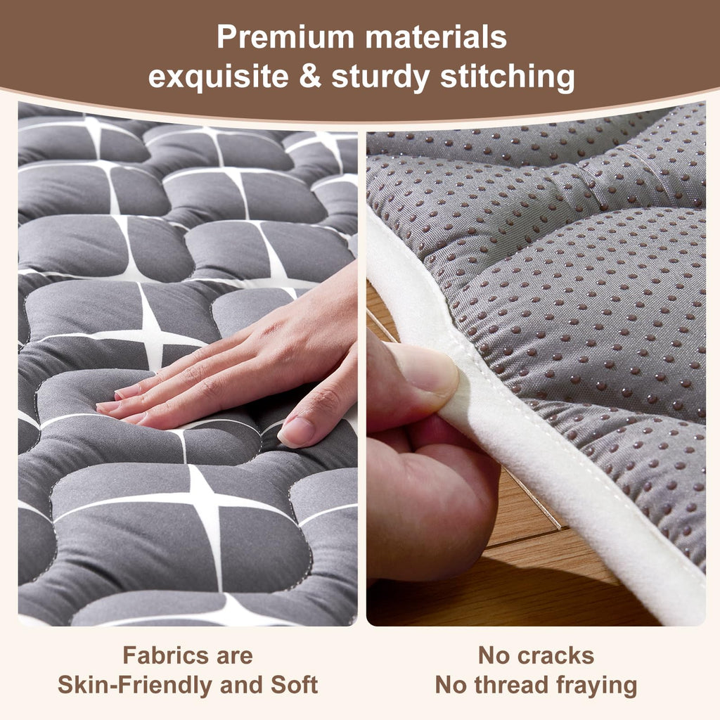Baby Play Mat - 65" X 50",Premium Thicker Foam One-Piece Machine Washable, Extra Large Anti-Slip Soft Cushioning Foam Playmats for Babies and Toddlers, Foldable Baby Crawling Mat for Playpen