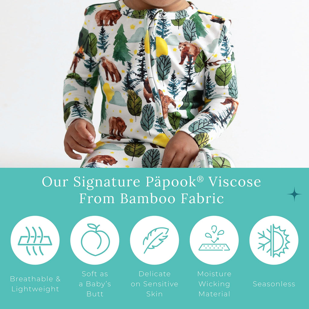 Posh Peanut Convertible Baby Sleepers - Boys Footless Baby Pajamas with 2 Way Zipper for Easy Diaper Changes - Archer, Newborn