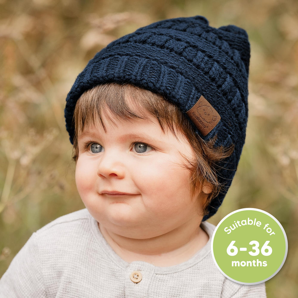 KeaBabies 3-Pack Baby Beanies for Boys, Girls,Soft Cute Baby Hat (Icelandic, 6-36M)