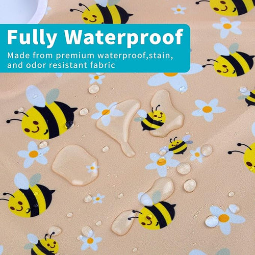 3 Pcs Waterproof Baby Bibs | Long Sleeves Weaning Smock Bib with Food Catcher Pocket for Toddler Eating | Baby Led Weaning | Full Cover Wearable Sleeved Bibs Shirt Bib Set | 6-12 Months