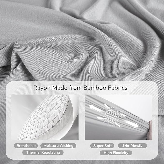 Rayon Made From Bamboo Sleep Sack 6-12 Months 0.5 Tog Ultra Soft Summer Toddler Sleep Sack with Feet 2-Way Zipper Lightweight Sleeping Bag Baby Wearable Blanket (2 Pack)-Pink & Gray