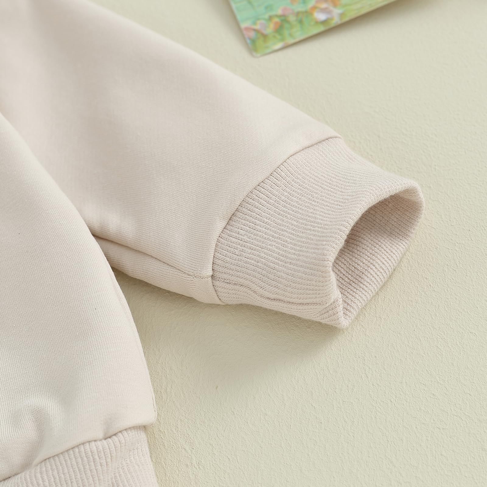 Sejardin Toddler Baby Boy Fall Winter Outfit Long Sleeve Letter Print Sweatshirts and Jogger Pants Infant Boy Clothes (Daddys Little Buddy Khaki, 6-12 Months)