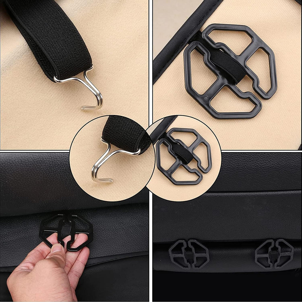 Coverado Car Seat Covers, Seat Covers for Cars, Waterproof Leather Auto Seat Protectors, Leather Car Seat Cushion, Car Interiors Accessories Universal Fit for Most Cars