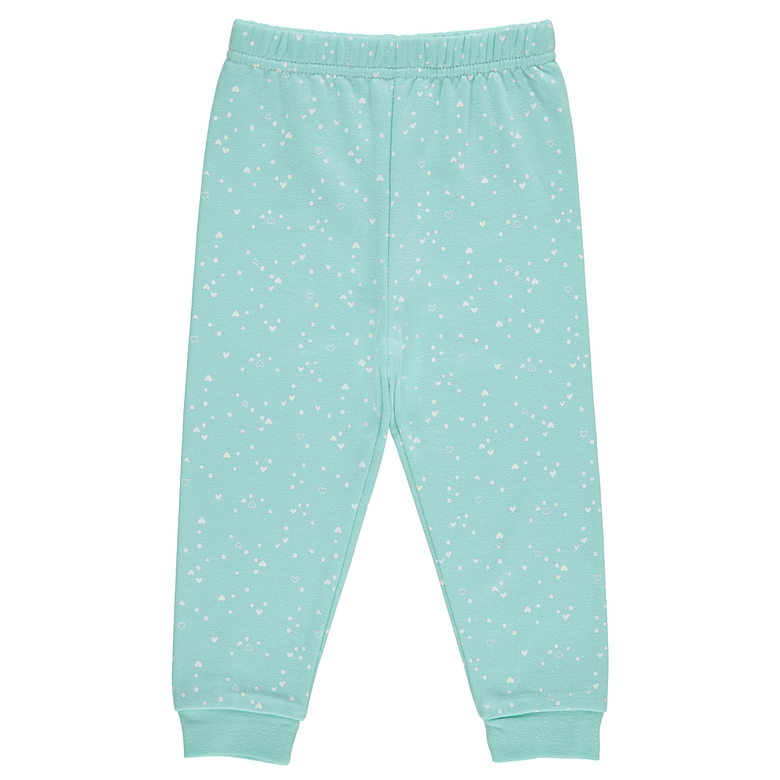 Cudlie 5-Pack Baby Girls Joggers - Lounge Pants, Active Sweatpants Sweats - Fleece Joggers for Girls, 9-12 Months