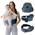 Tushbaby The Original Premium Quality Hip Seat Carrier – Safety-Certified Baby & Toddler Carrier with Secure Safety Buckles, Storage Pockets