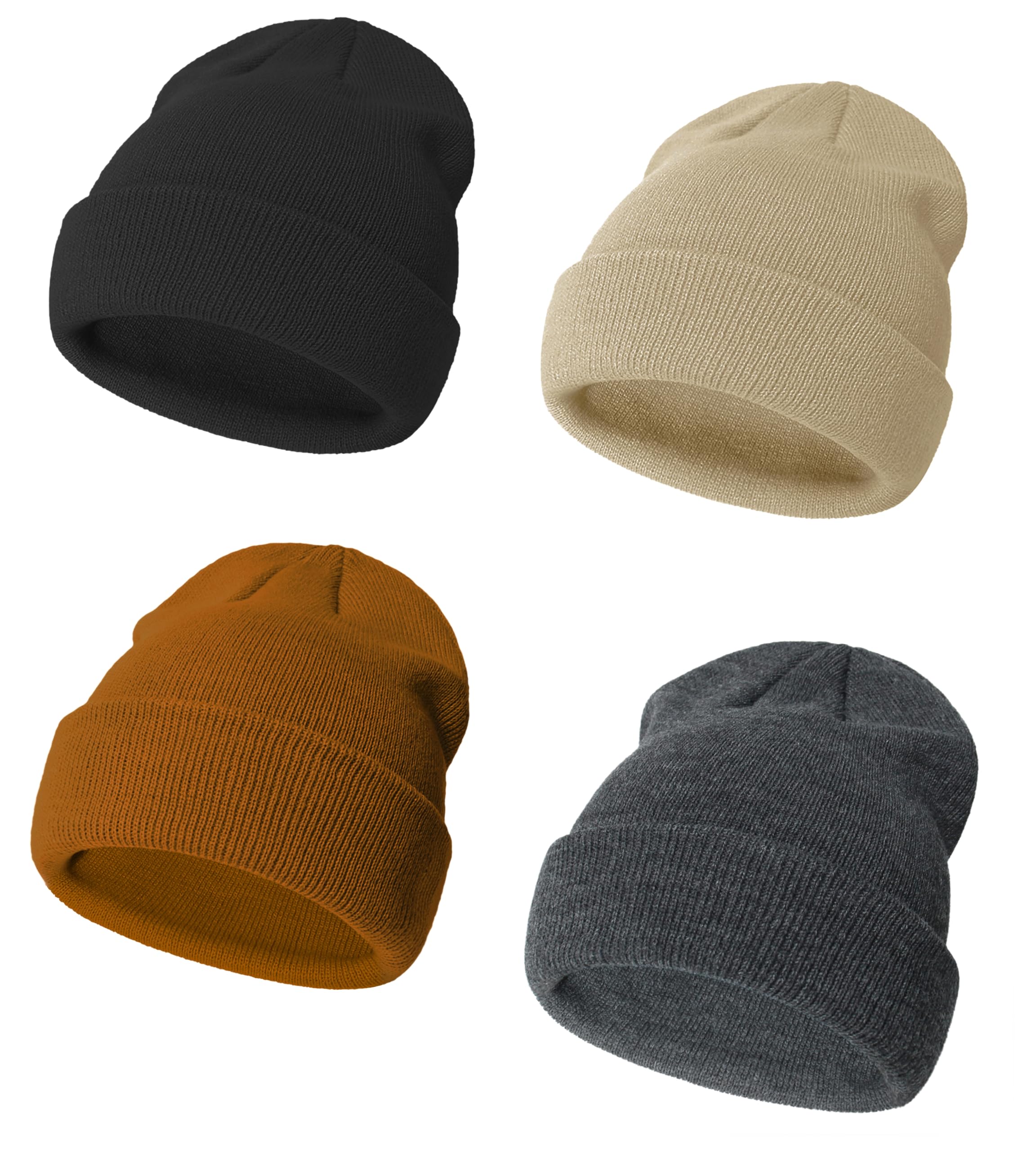 ENBAOHUI Baby Beanie Hat Newborn Winter Warm Knit Hat Kids Soft Beanie Cap Boys Girls Winter Warm Knit Ha White/Pink/Rose/Purple S