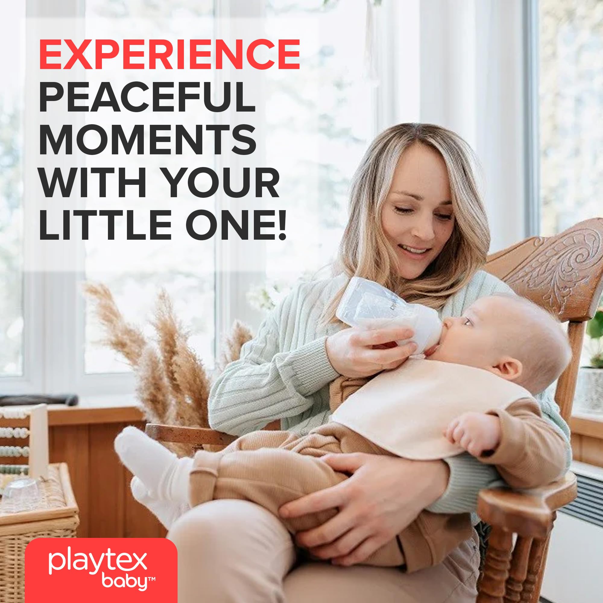 Playtex Baby Nurser Disposable Bottle Liners, 4 oz, (100 Count) – Pre-Sterilized Drop-Ins, Reduces Gas & Colic, BPA-Free, Easy Clean Up and Perfect for Travel