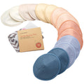Organic Nursing Pads, 14 Washable Breast Pads,Wash Bag (Sweetheart, L 5")