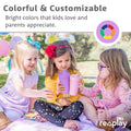 Re-Play Spill-Proof Sippy Cups for Toddlers - Kids Reusable 10 Oz Set of 6, Dishwasher & Microwave Safe, Made in USA, Crayon Box