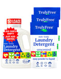 Truly Free Natural Laundry Detergent - Refill Only, Unscented, 200 Loads