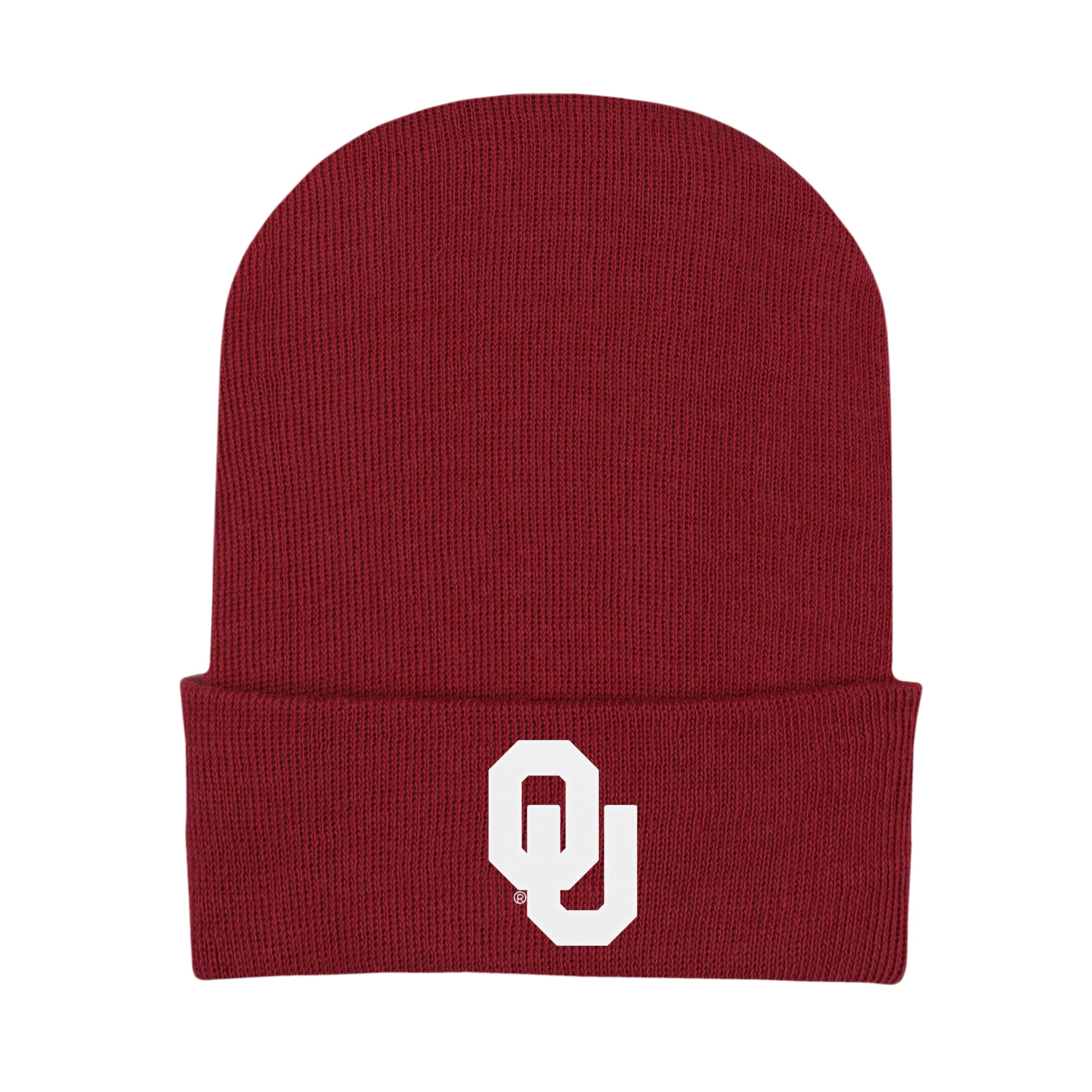 College Baby Infant Knit Cap Oklahoma Sooners Logo - Crimson - Newborn