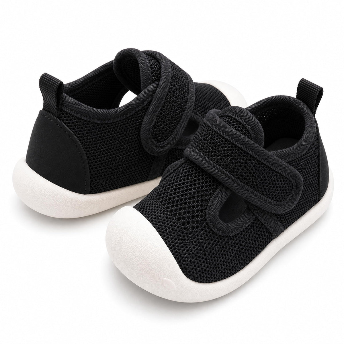 Toddler Slip On Shoes Quick Easy Dressing TPR Grip First Walking Confidence Grey 12-18 Months Size 5T