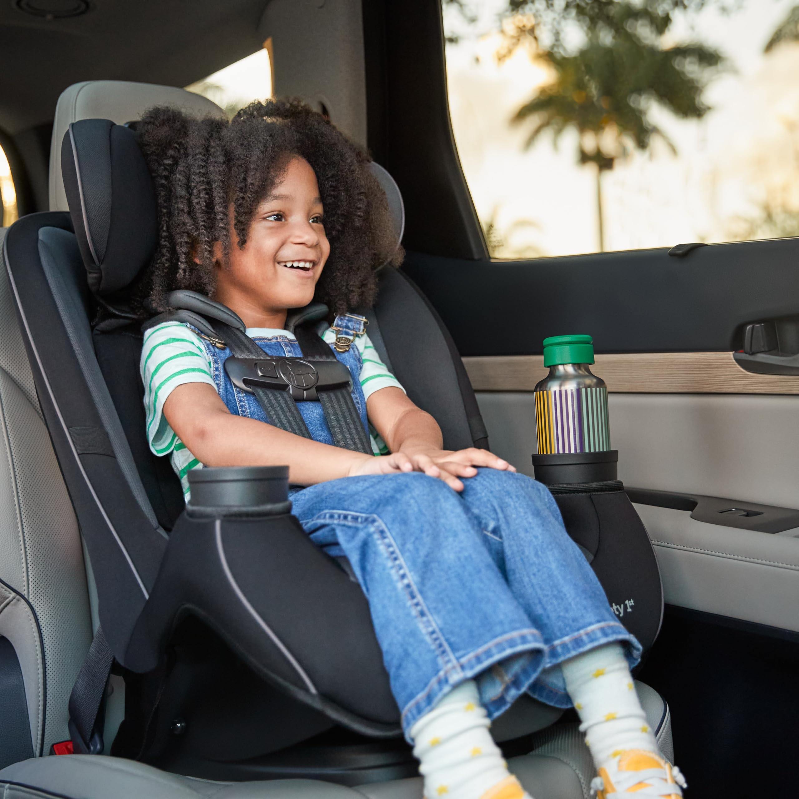 Safety 1st Grow and Go All-in-One Convertible Car Seat, Rear Facing, 5-40 lbs, Forward Facing (30–65 lbs), High Back Booster Seat 40-100 pounds, Vineyard Girl