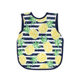 BapronBaby Pineapple Stripes Bapron - No Neck Tie Safer Bib for Baby & Toddler - Soft Waterproof Stain Resistant - Machine Washable - Sz Baby/Toddler 6m-3T