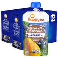 HAPPY TOT Fiber & Protein, Stage 4, Pears Blueberries Spinach, 4oz (16)