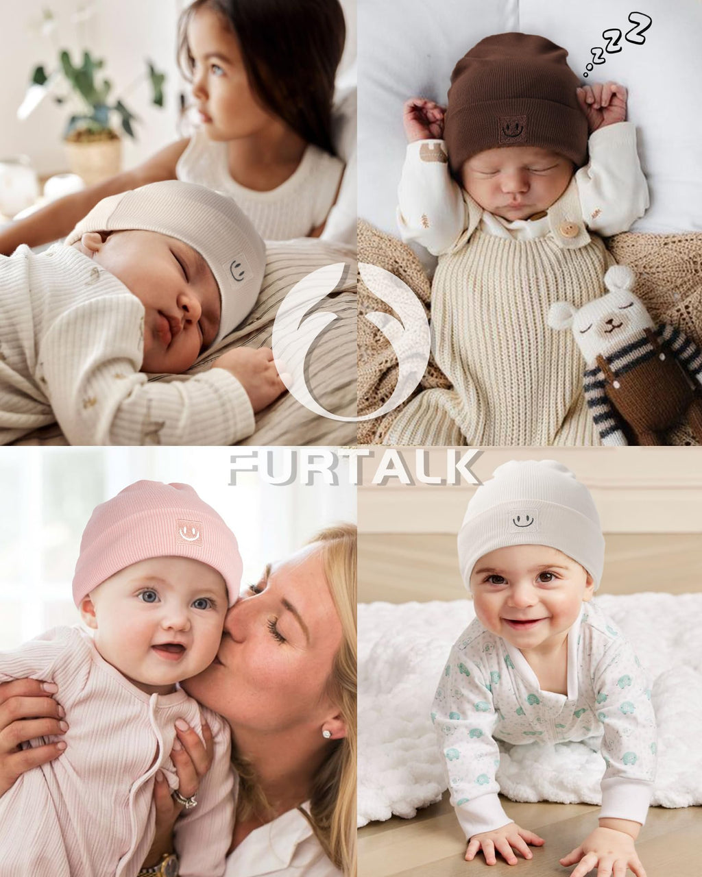 FURTALK Baby Newborn Hats Set Soft Infant Beanie Boys Girls Caps