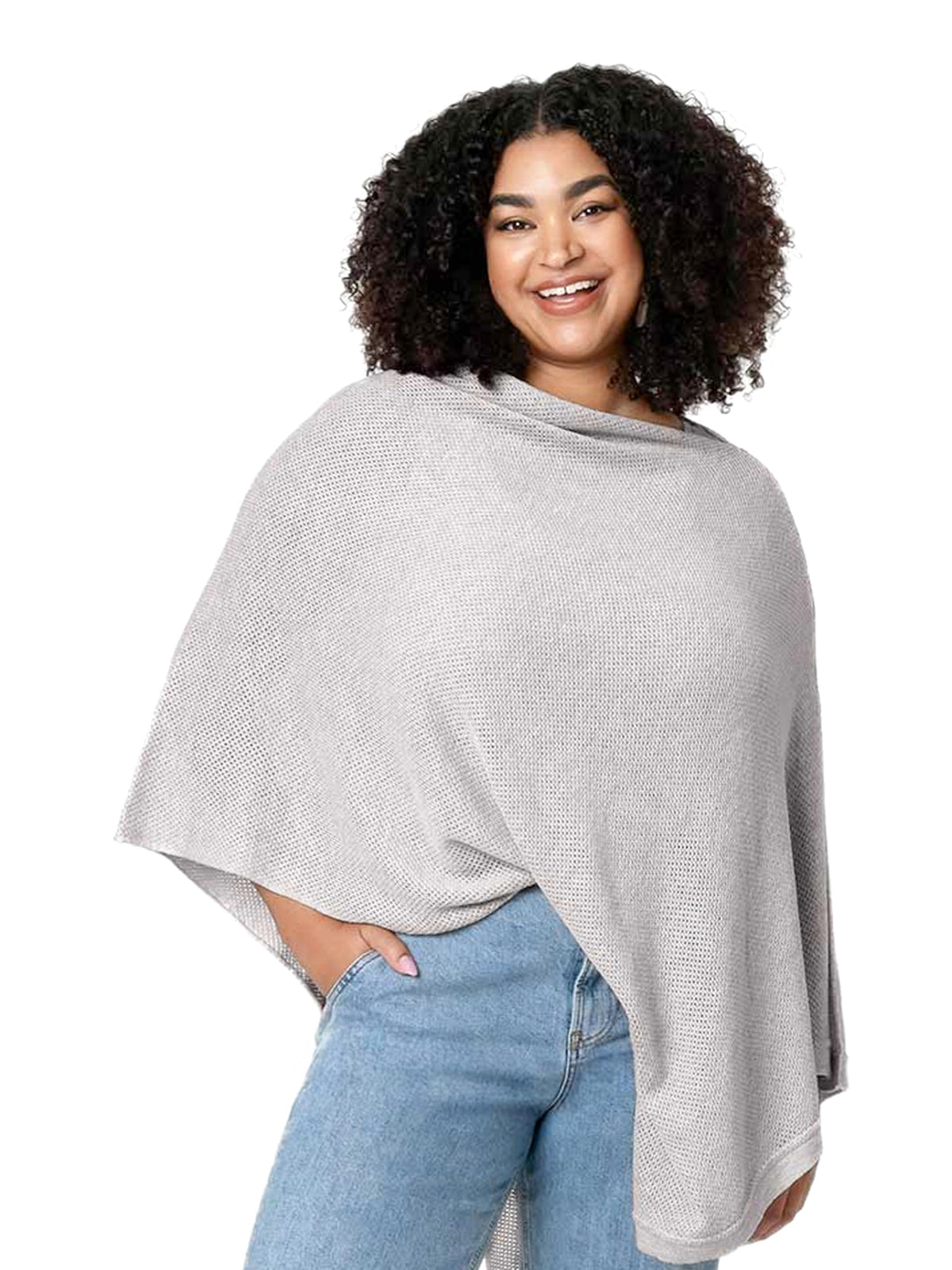 We are Amma | The Cocoon™ - Newborn Essentials Must Haves: Nursing Cover for Breast Feeding Essentials | Nursing Sweater Used as Breastfeeding Cover (Navy, One Size)