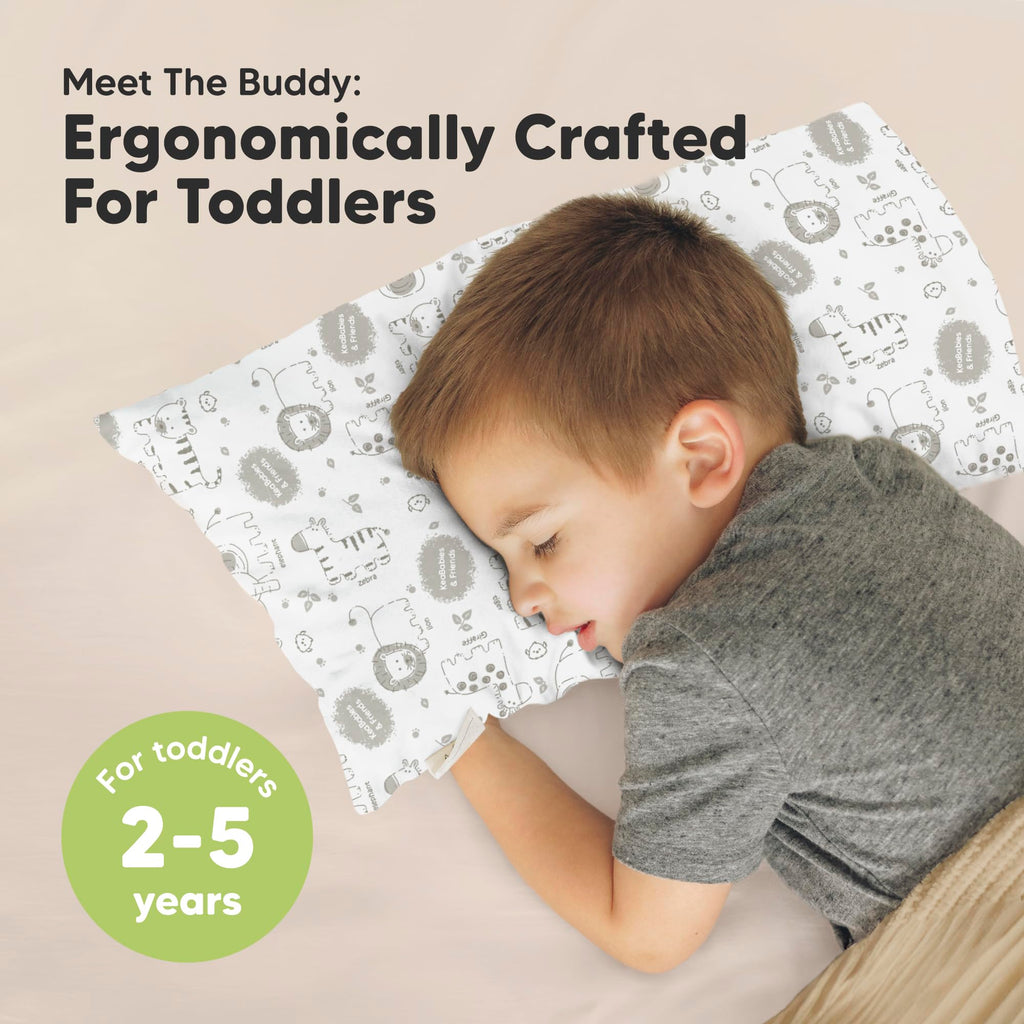 Toddler Pillow with Pillowcase, 10x18 My Little Dreamy Pillow (KeaSafari)