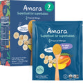 Amara Organic Baby Food - Stage 2 - Tropical Mango - Baby Cereal to Mix With Breastmilk, Water or Baby Formula - Shelf Stable Baby Food Pouches Made from Organic Fruit - 7 Pouches, 3.5oz Per Serving