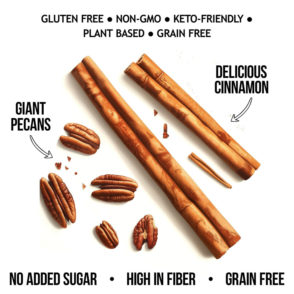 TGB Cinnamon Granola Cereal, 10g Protein, 10g Fiber, Sugar Free, 2.2lb Bag
