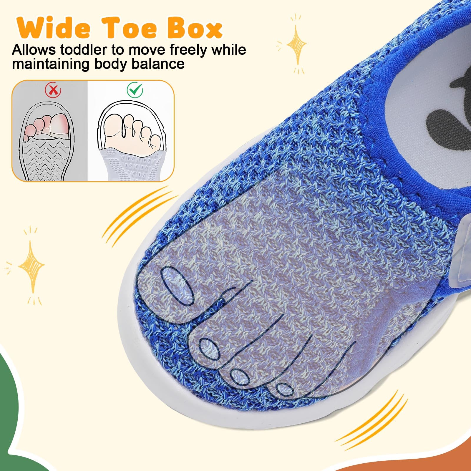 FEETCITY Baby Walking Shoes Infant Shoes Boys Girls Toddler Sneakers Anti-Slip Newborn Crib Shoe