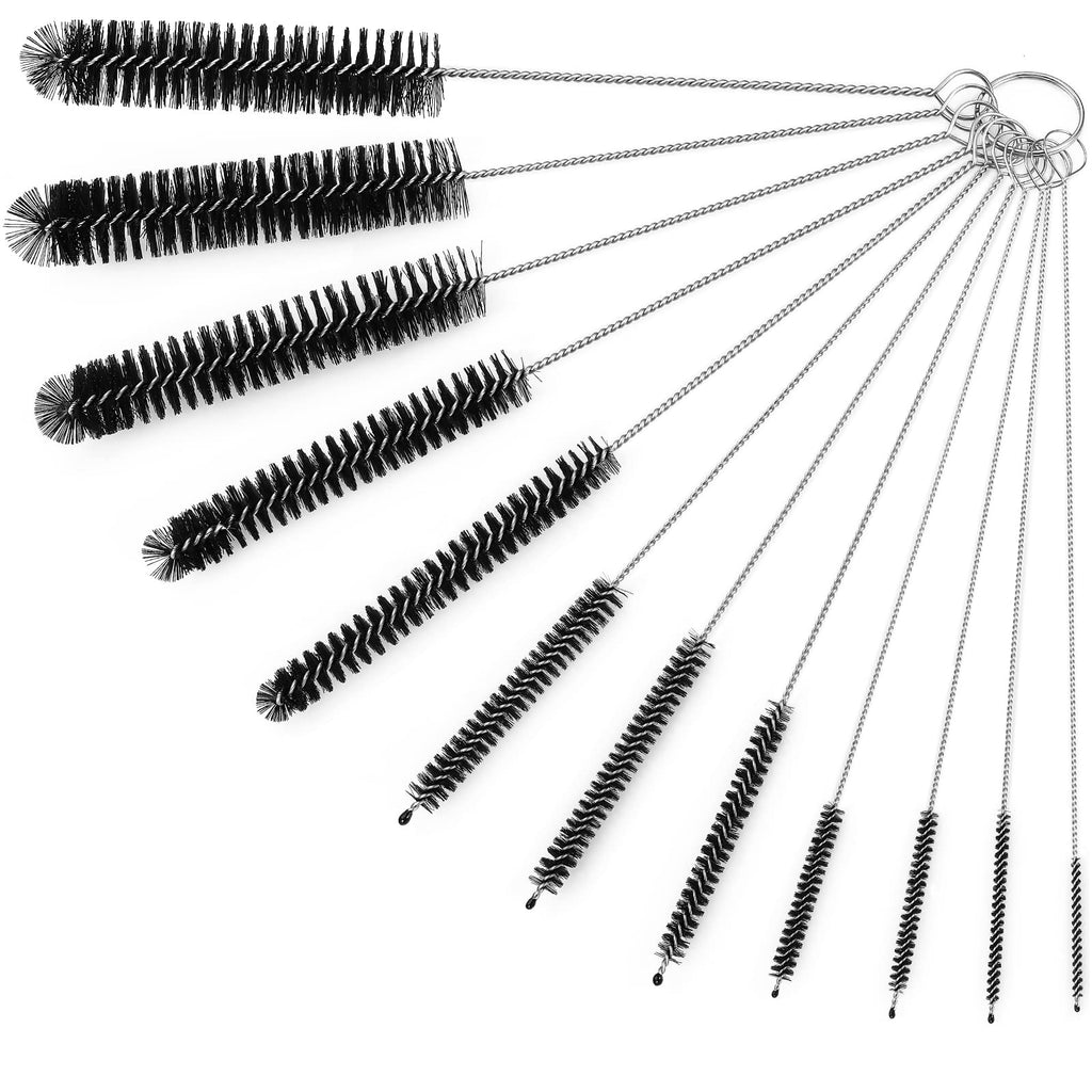 Ixiaoyoo 12 Pcs Straw Cleaner Brushes Set, 8.2 Inch Nylon Cleaning Brush