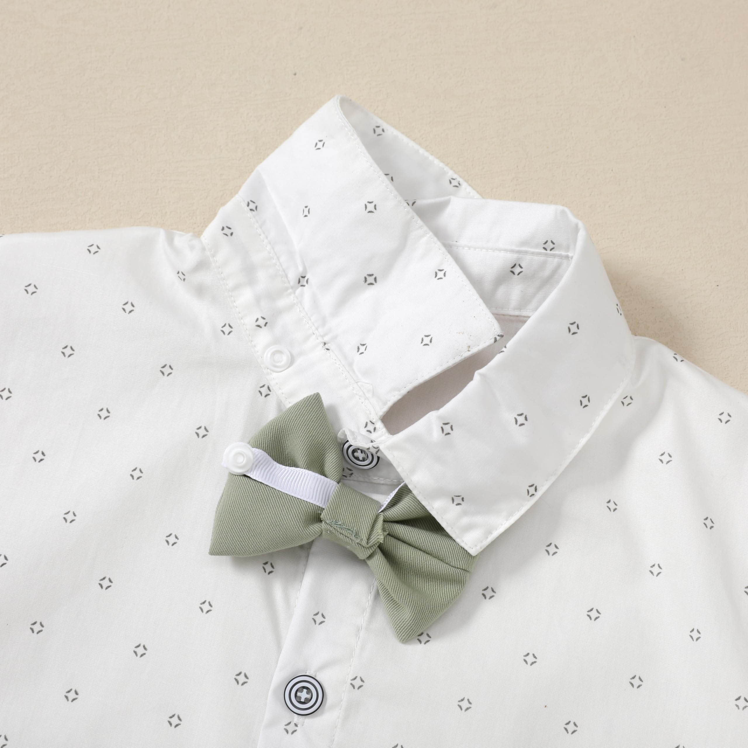 Boys Suit Wedding Outfit Boy Navy Blue Boy Dress Shirt with Bowtie/Suspender Pants Big Kid Gentleman Outfits 6-7 Years.