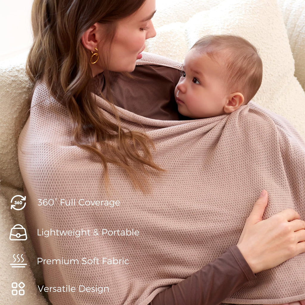 Momcozy Nursing Cover, Privacy Breastfeeding Cover with Soft Breathable