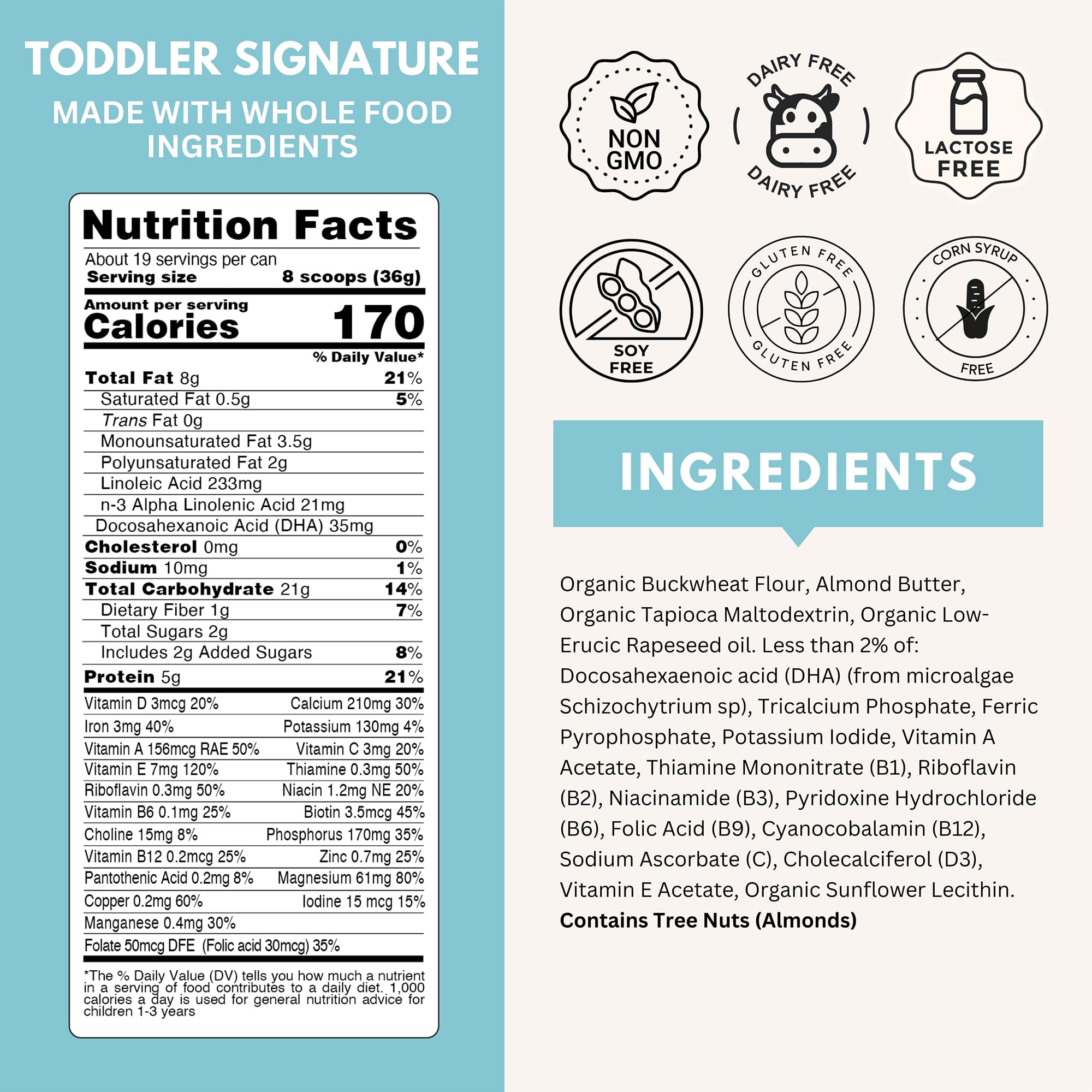 Else Signature Toddler Formula 12–36 Months, 24.07oz Pack of 1, Dairy-free