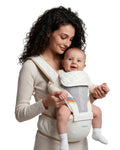 2-in-1 Baby Carrier with Hip Seat -Ergonomic, Cozy, Hands-Free for 7-44 lbs